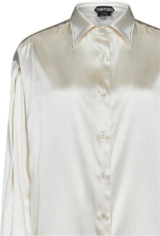 Tom Ford Dameskleding Shirts Wit Aw23 White Dames