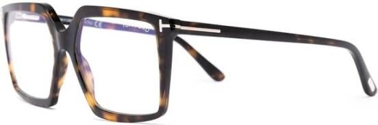 Tom Ford Ft5689B 052 Clip Optical Frame Bruin Dames