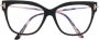 Tom Ford Vierkante montuur brillencollectie Black Dames - Thumbnail 3