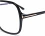 Tom Ford Stijlvolle Blue Block Brillenmontuur Black Dames - Thumbnail 3
