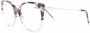 Tom Ford Bruine ronde optische monturen met blauw filter Brown Dames - Thumbnail 2