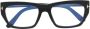 Tom Ford Vrouwenbrillen in bedvorm met blauw lichtfilter Zwart Dames - Thumbnail 5