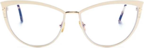 Tom Ford Ft5877B 025 Optical Frame Geel Dames