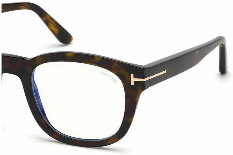 Tom Ford Gouden Metalen en Acetaat Bril Zwart Dames