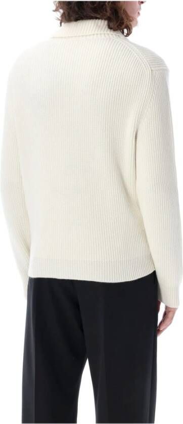 Tom Ford Luxe Ivory V-Hals Cardigan Aw23 Wit Heren