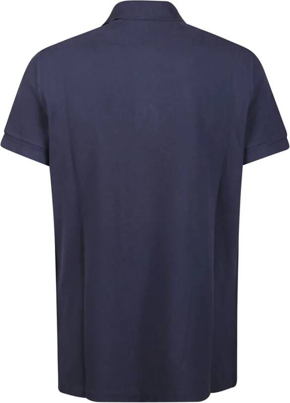 Tom Ford Navy Tennis Piquet Polo Shirt Blauw Heren