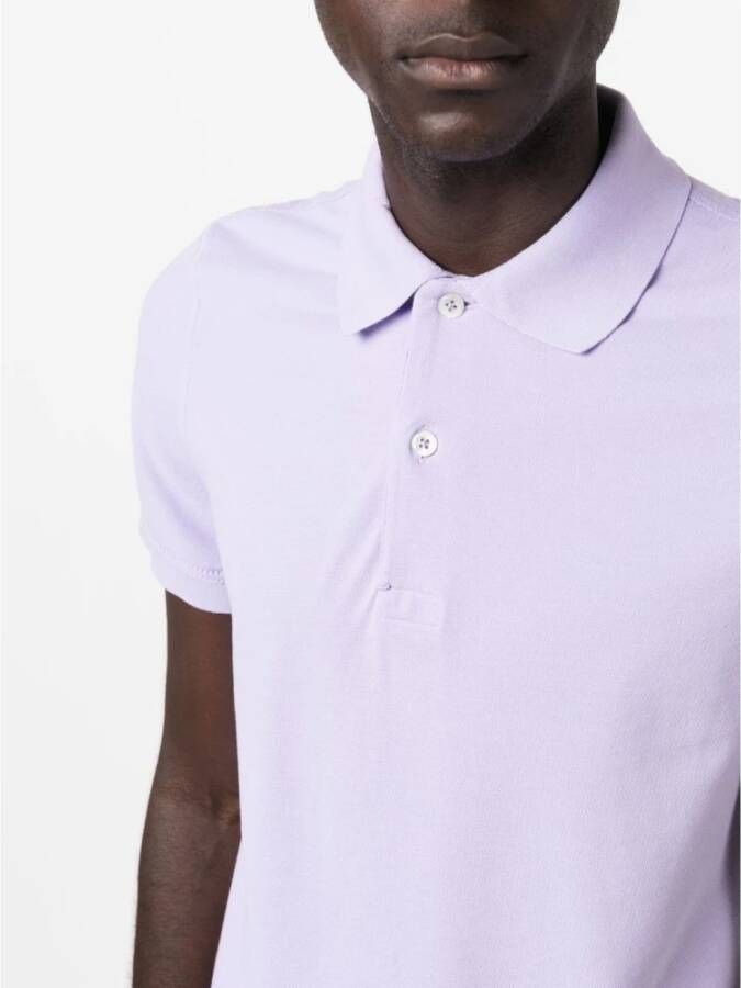 Tom Ford Polo Shirts Paars Heren