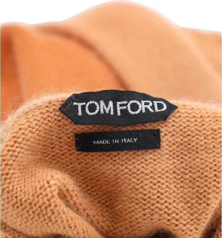 Tom Ford Pre-owned Wool tops Oranje Dames