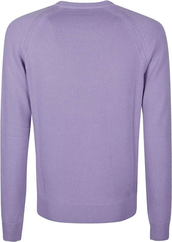 Tom Ford Lavendel Cashmere Saddle Sweater Paars Heren