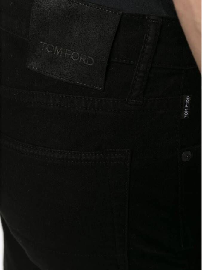 Tom Ford Slim-Fit Zwarte Stretch Jeans Zwart Heren