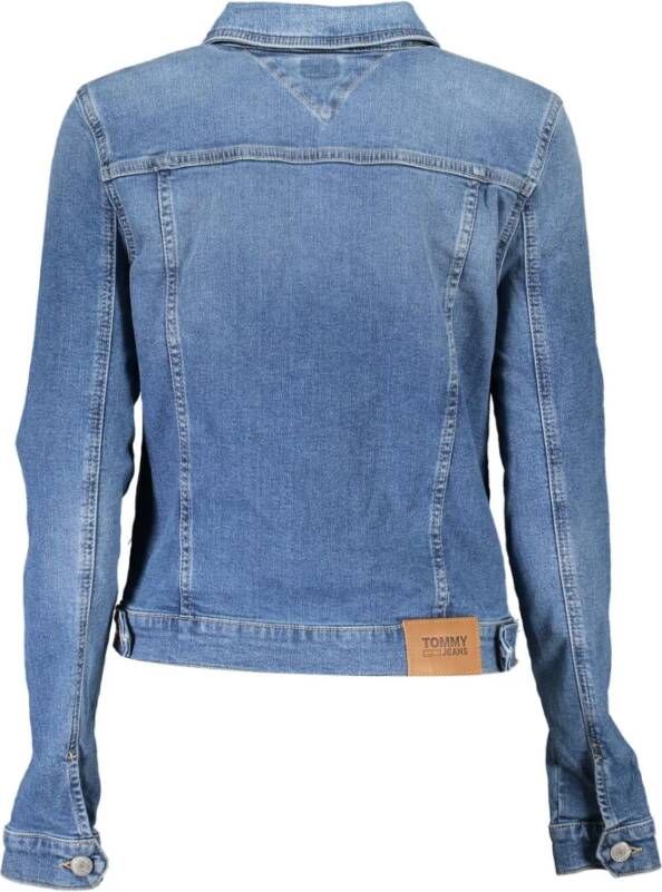 Tommy Hilfiger Blauwe Denim Jas voor Vrouwen Blauw Dames