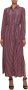 Tommy Hilfiger gestreepte maxi blousejurk rood donkerblauw - Thumbnail 7