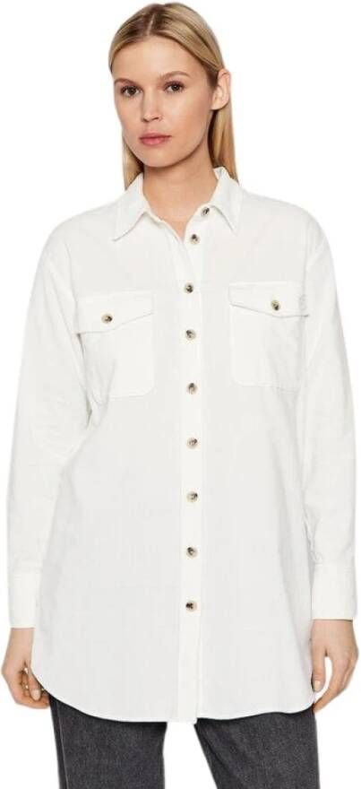 Tommy Hilfiger Corduroy Overhemd voor Dames White Dames