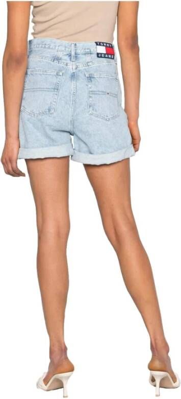 Tommy Hilfiger Denim Shorts Blauw Dames