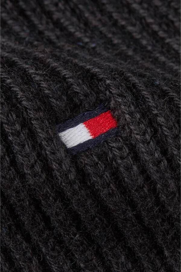 Tommy Hilfiger Essentiële Vlag Sjaal voor Heren Zwart Heren