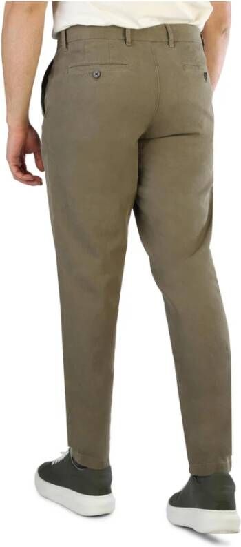 Tommy Hilfiger Heren Broek in Effen Kleur met Logo Groen Heren