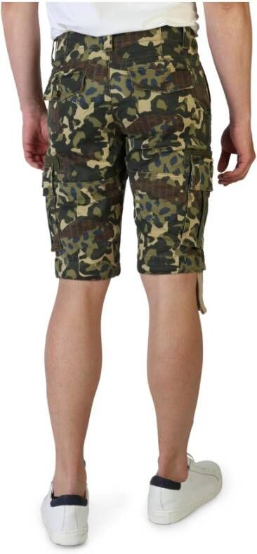 Tommy Hilfiger Heren Katoenen Shorts in Multikleur Groen Heren