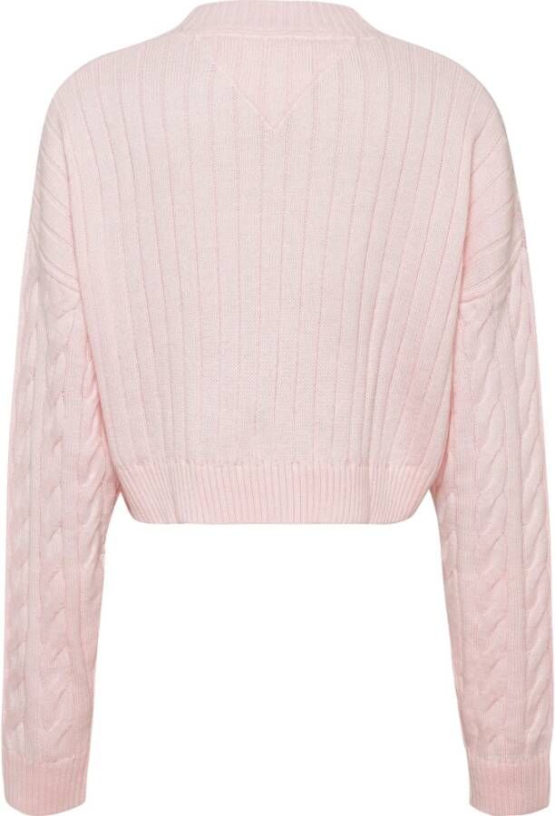 Tommy Hilfiger Korte Pullover Truien Roze Dames