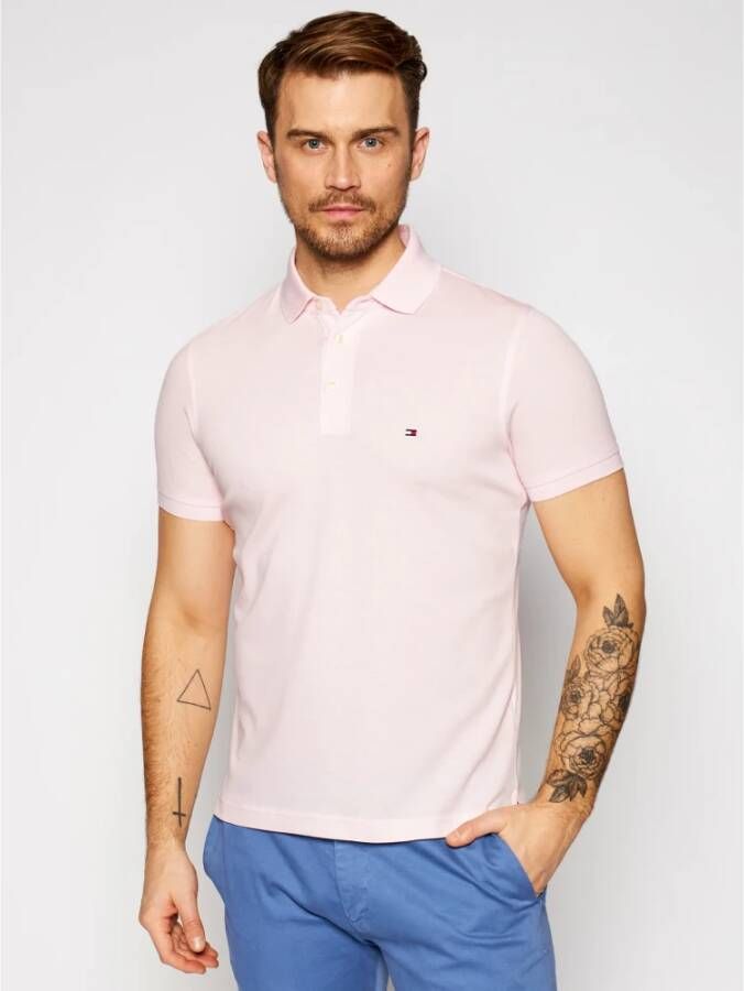 Tommy Hilfiger Polo Shirts Roze Heren