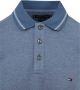 Tommy Hilfiger gemêleerde slim fit polo van biologisch katoen blue coast weathered white moulin - Thumbnail 9