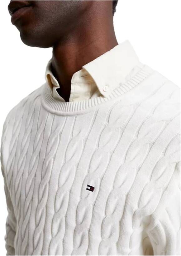 Tommy Hilfiger Relaxed Fit Gebreide Trui White Heren