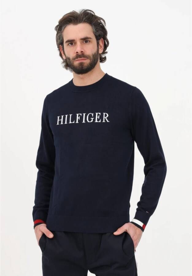 Tommy Hilfiger Sweaters Blue Blauw Heren
