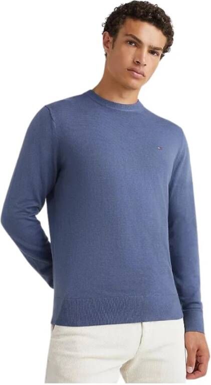 Tommy Hilfiger Round-neck Knitwear Blauw Heren