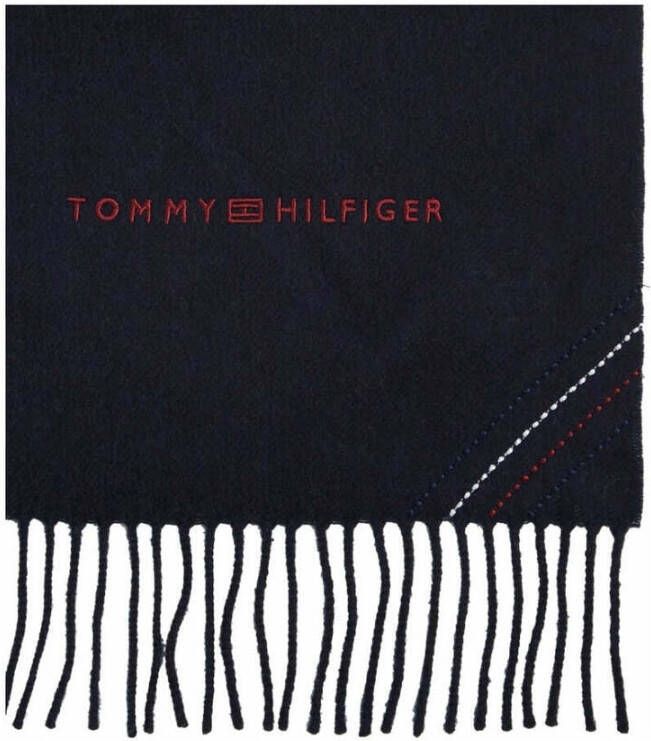 Tommy Hilfiger 1985 sjaal geweven Blauw Heren
