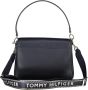 Tommy Hilfiger Blauwe Schoudertas met Afneembare Band Black Dames - Thumbnail 4