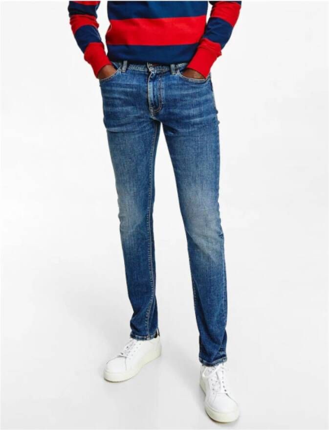 Tommy Hilfiger Slim Fit Bleecker Jeans in Indigo Blue Heren