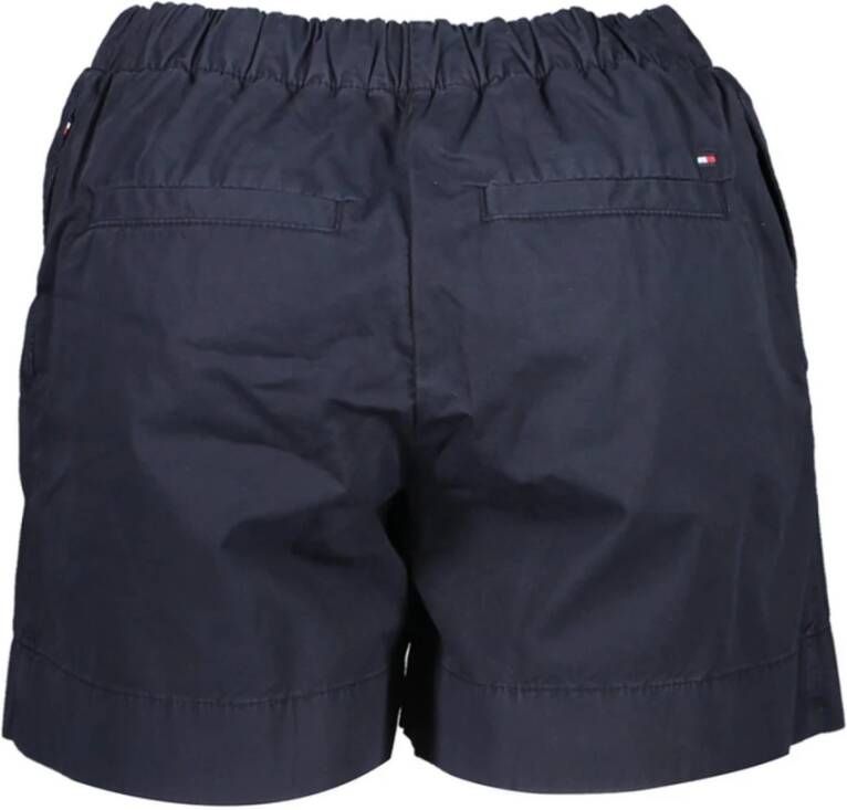 Tommy Hilfiger Stijlvolle biologische katoenen shorts Blauw Dames
