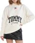 Tommy Hilfiger New Versity Hoodie Beige Dames - Thumbnail 2
