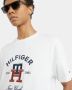 Tommy Hilfiger T-shirt met labelstitching model 'CURVED MONOGRAM' - Thumbnail 4