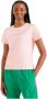 Tommy Jeans Lichtroze T-shirt Tjw Reg Color Serif Linear Ss - Thumbnail 10