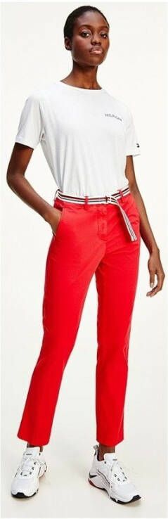 Tommy Hilfiger Broek Ww0Ww30257 Rood Dames