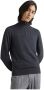 TOMMY HILFIGER Heren Truien & Vesten Pima Org Ctn Cashmere Zip Mock Donkergrijs - Thumbnail 2