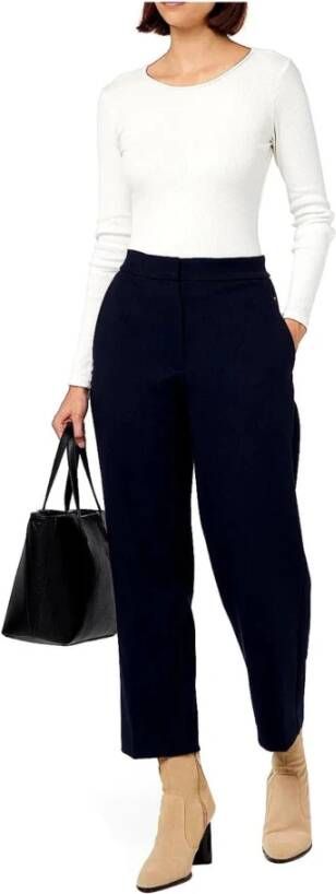 Tommy Hilfiger Wide Trousers Blauw Dames