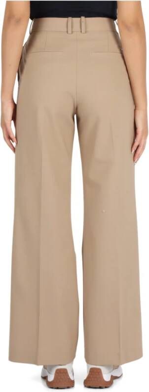 Tommy Hilfiger Wijde broek van wolmix Beige Dames