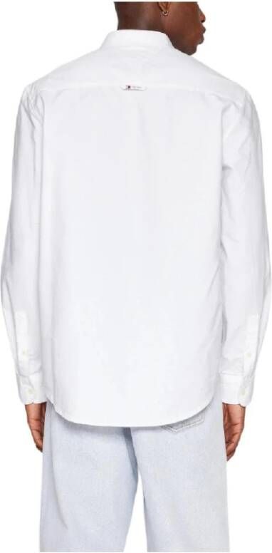 Tommy Hilfiger Witte Oxford Overhemd met Borstzak White Heren