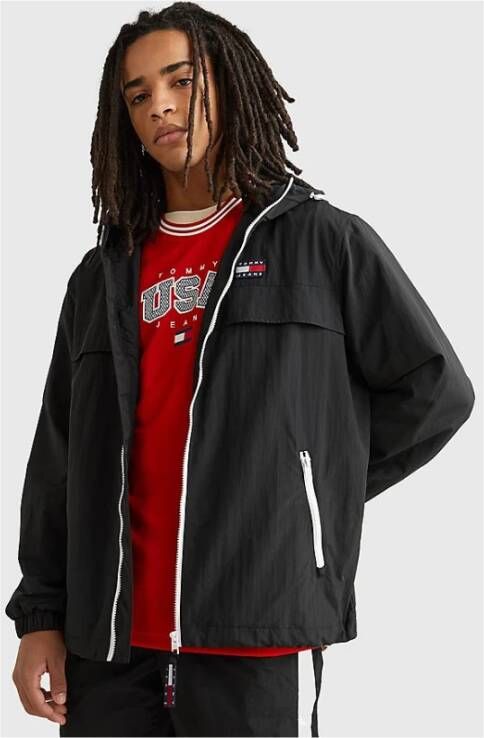Tommy Hilfiger Women Tjm Chicago Windbreaker Jacket Tommy Jeans Zwart Heren