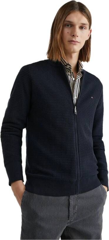 Tommy Hilfiger Sweater met rits Blauw Heren