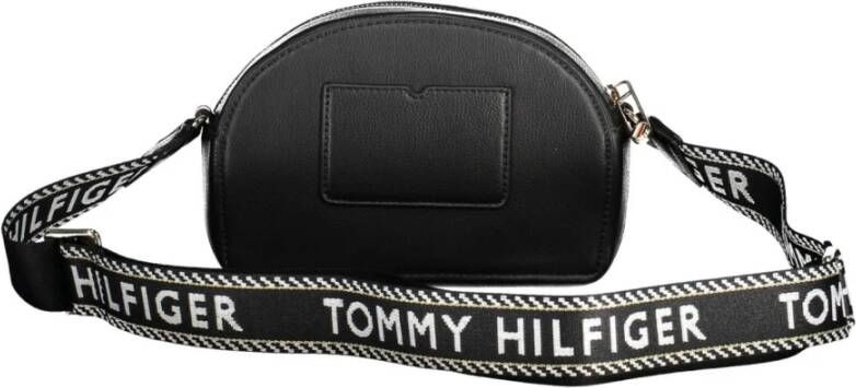 Tommy Hilfiger Zwarte polyester handtas met verstelbare schouderband Zwart Dames