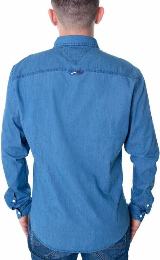 Tommy Jeans Cotton Denim Shirt Dm0Dm06562-447 Blauw Heren