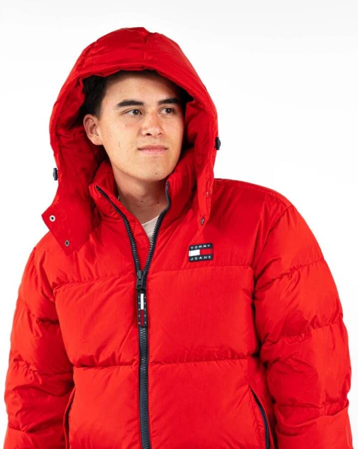 Tommy Jeans Down Jackets Rood Heren