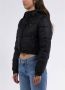 Tommy Hilfiger Gerecyclede Nylon Cropped Puffer Jas Black Dames - Thumbnail 9