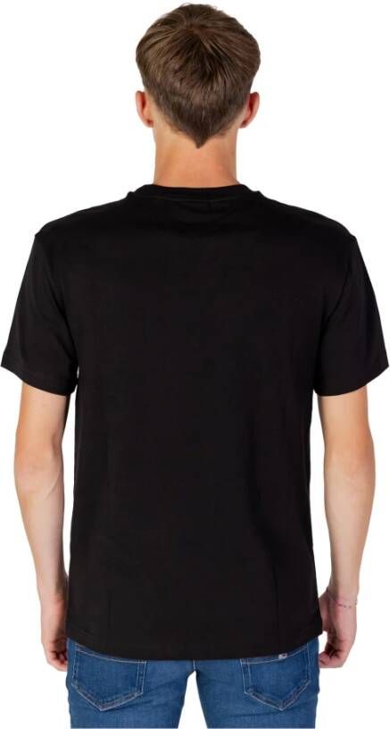 Tommy Jeans Signature T-Shirt Herfst Winter Collectie Black Heren