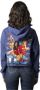 Tommy Jeans Revisited TLC Cropped Hoody Dw0Dw13012C6Q Blauw Dames - Thumbnail 4