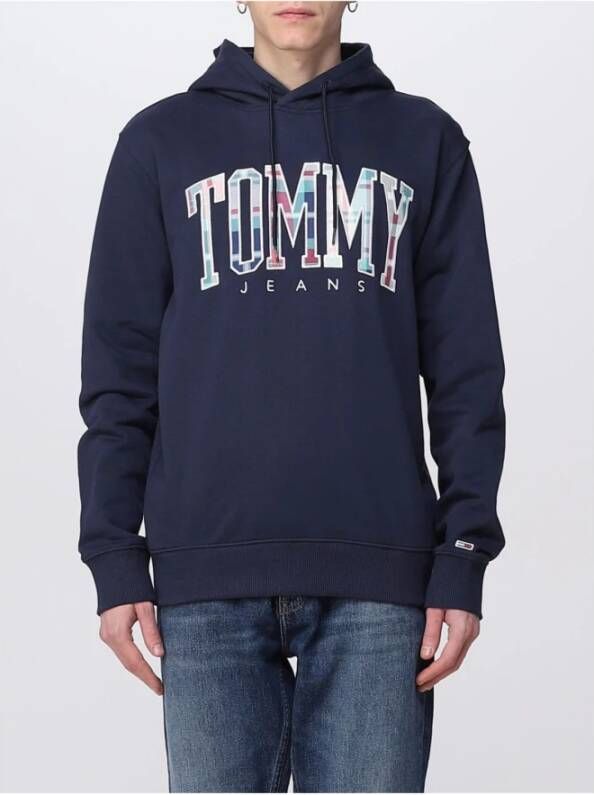 Tommy Jeans Hoodies Blauw Heren