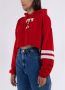 Tommy Jeans Korte hoodie met logobadge model 'LETTERMAN FLAG' - Thumbnail 5