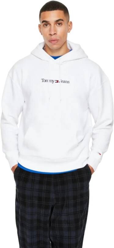 Tommy Jeans Hoodies Wit Heren